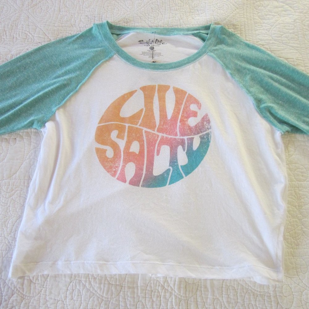 Salt Life Top Size (?) 3/4 Sleeve "Salty Life" T Shirt